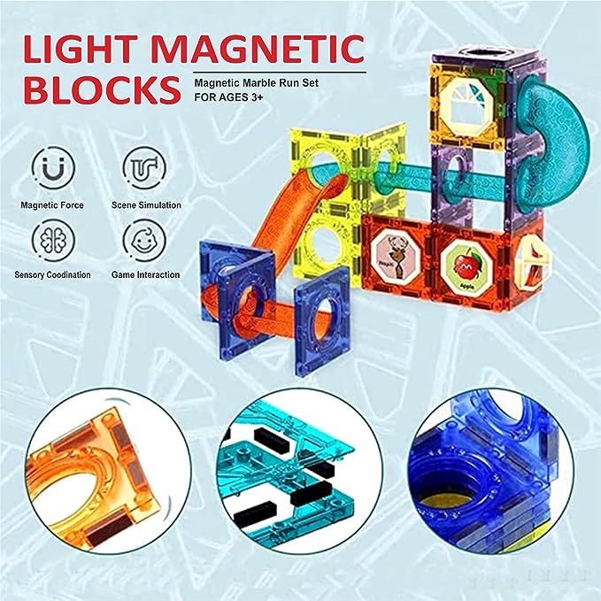 Magnetic Blocks with light [75 pcs]