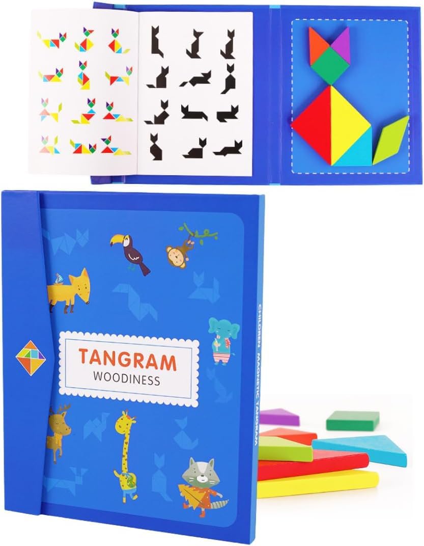 Tangram colourful wooden