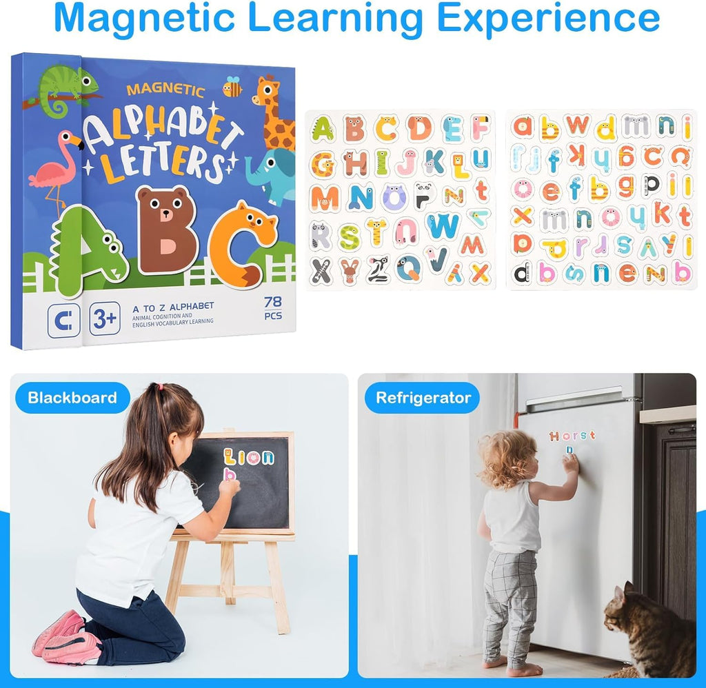 Magnetic Alphabet Letters [78 pcs]