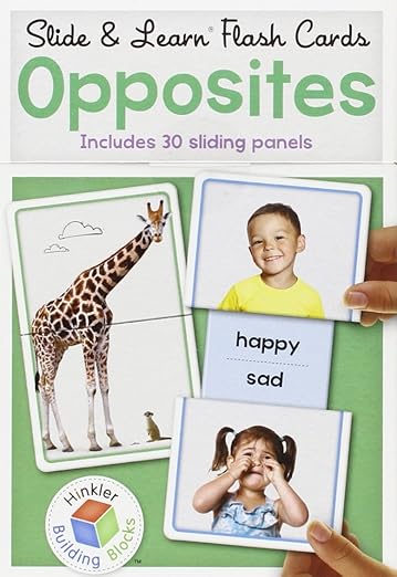Sliding Flash Cards Teaching Opposites