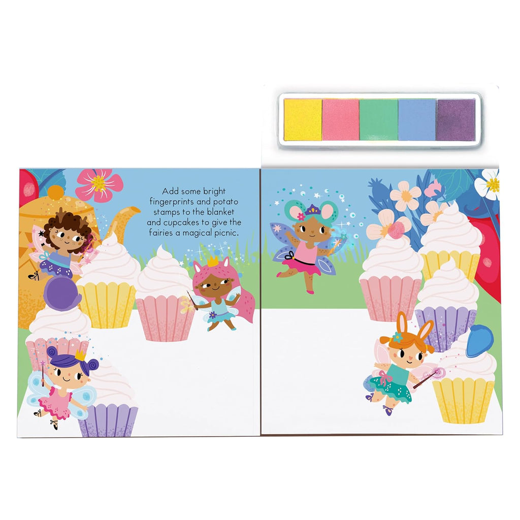 Hinkler Fairy Magic Finger Painting and Colouring Art Book with 35+ Fun Activities