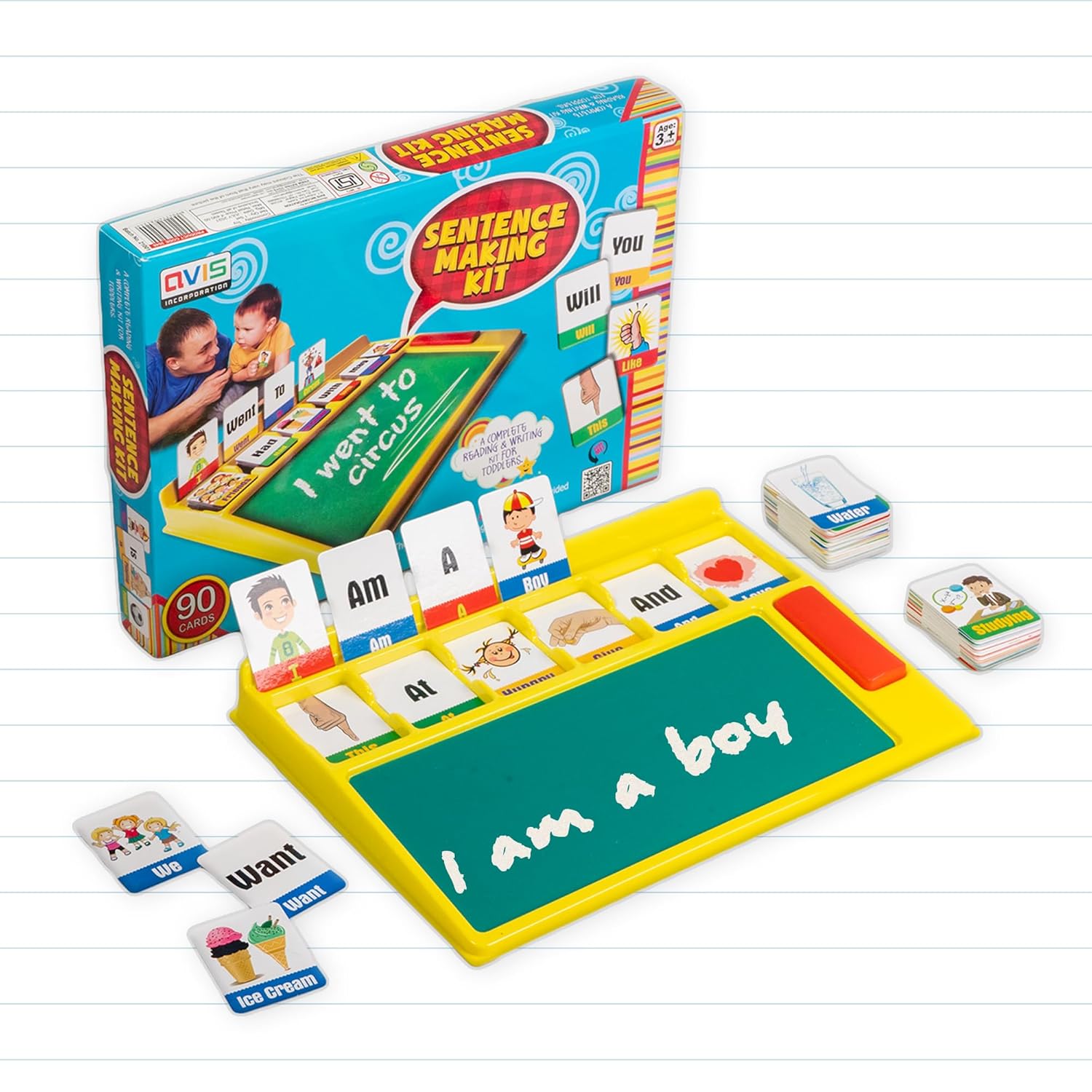 Sentence Making Kit [90 Flash cards]