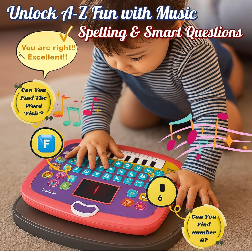 Educational Computer + Piano (Colour May Vary)