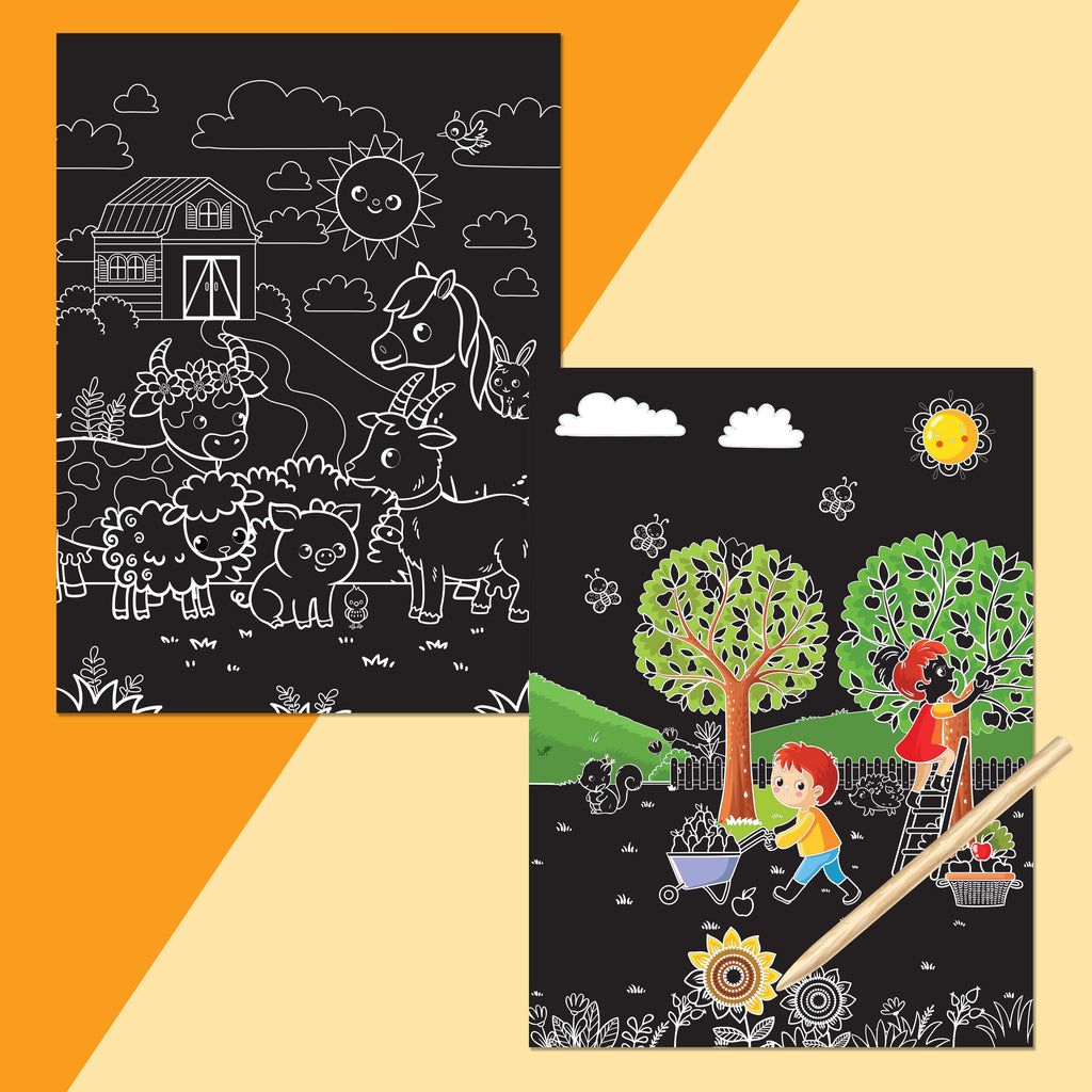 Scratch Surprise Farm Animals