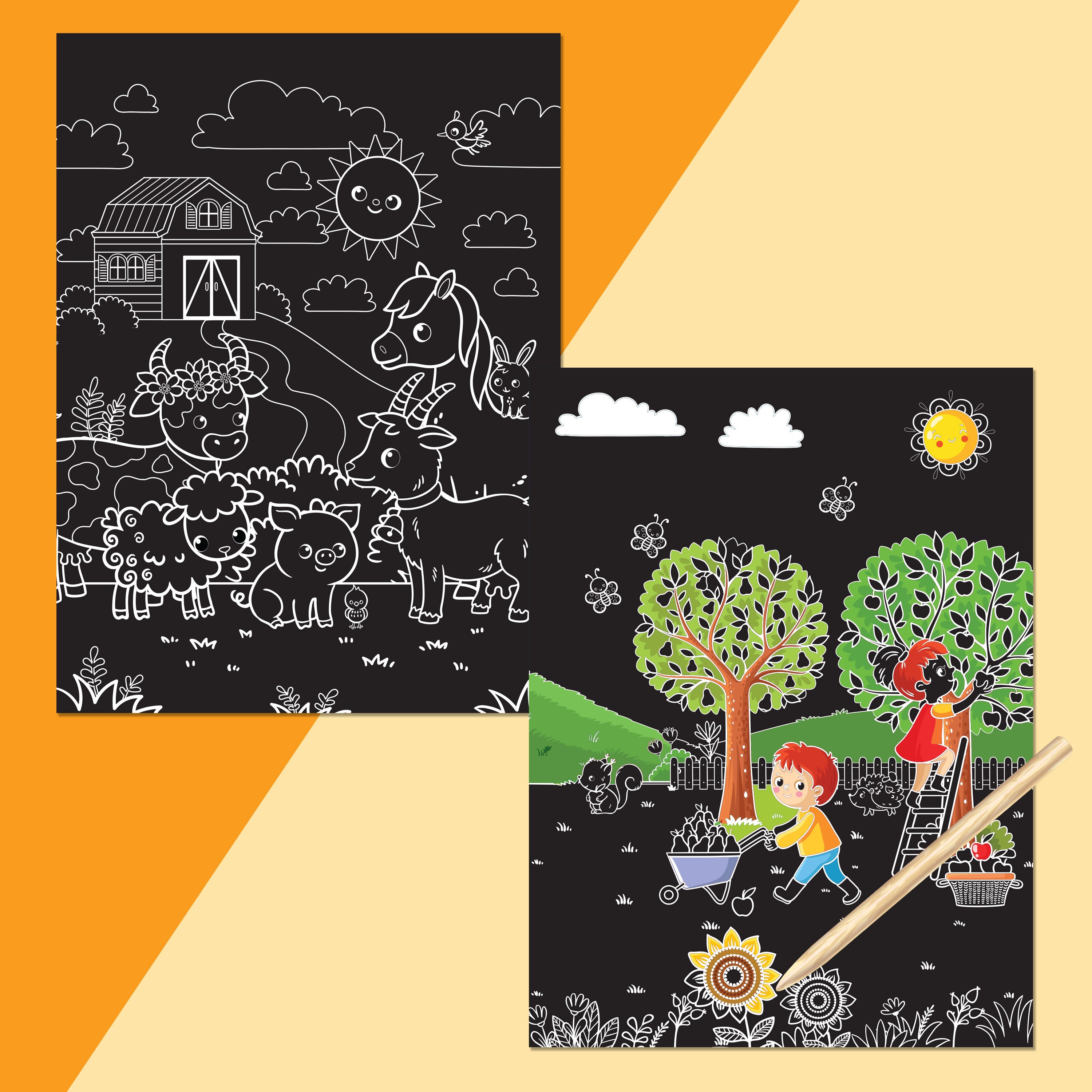 Scratch Surprise Farm Animals