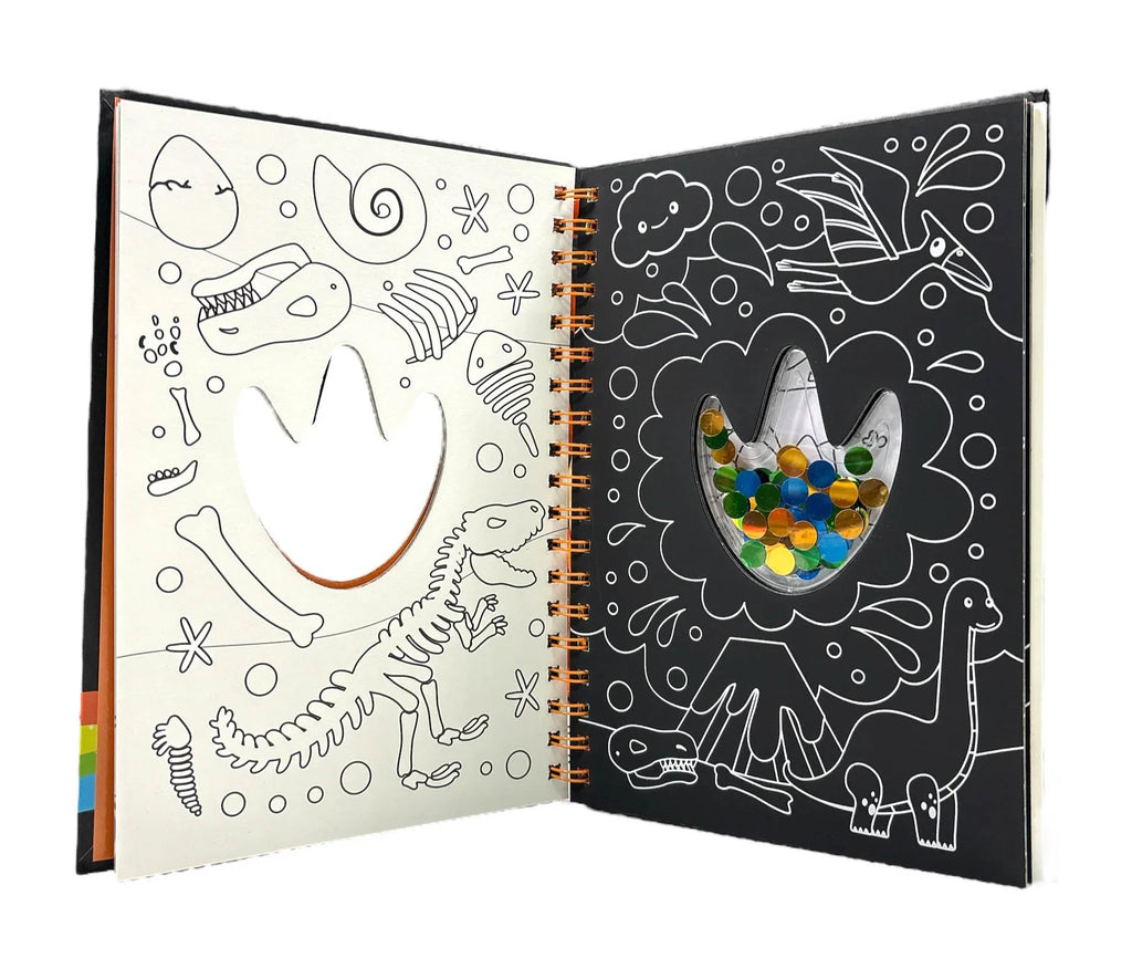 Scratch Art Sparkles I Love Dinosaurs