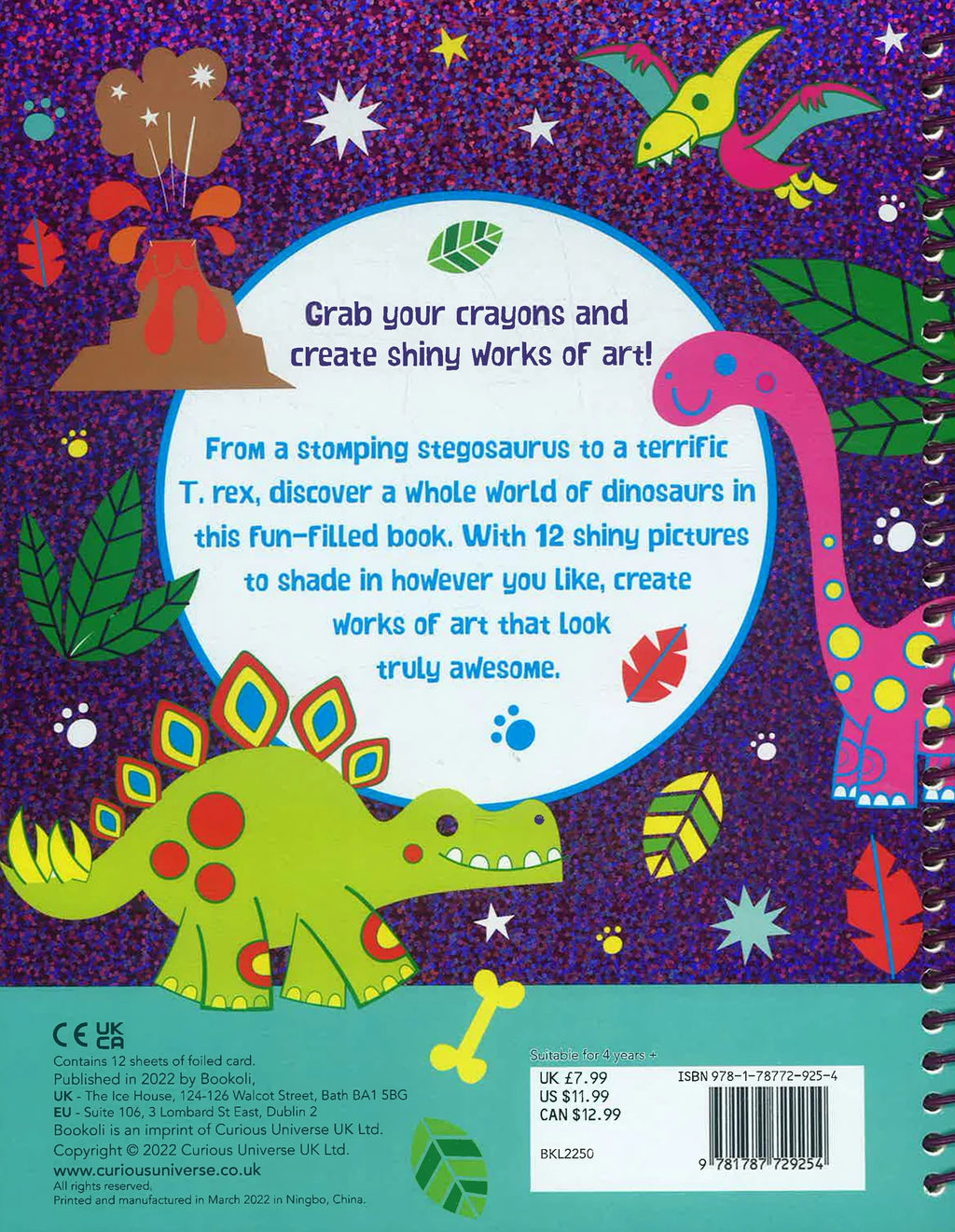 Foil Colouring Dinosaur Land