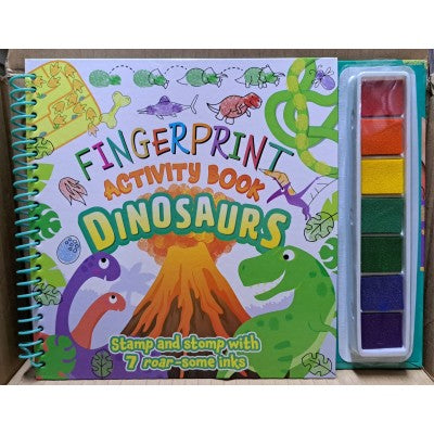 Fingerprint Activity Book Dinasours