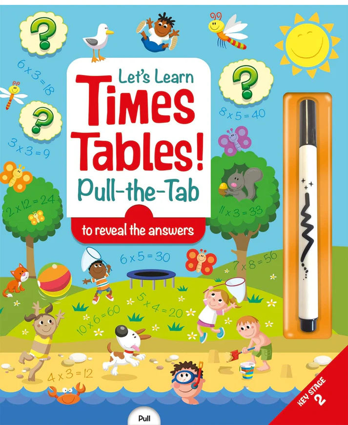 Let's Learn Times Tables wipe -clean board book