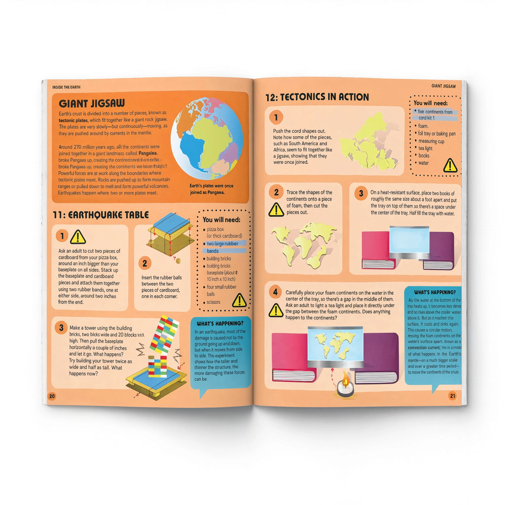 Science experiments kit (extreme earth)
