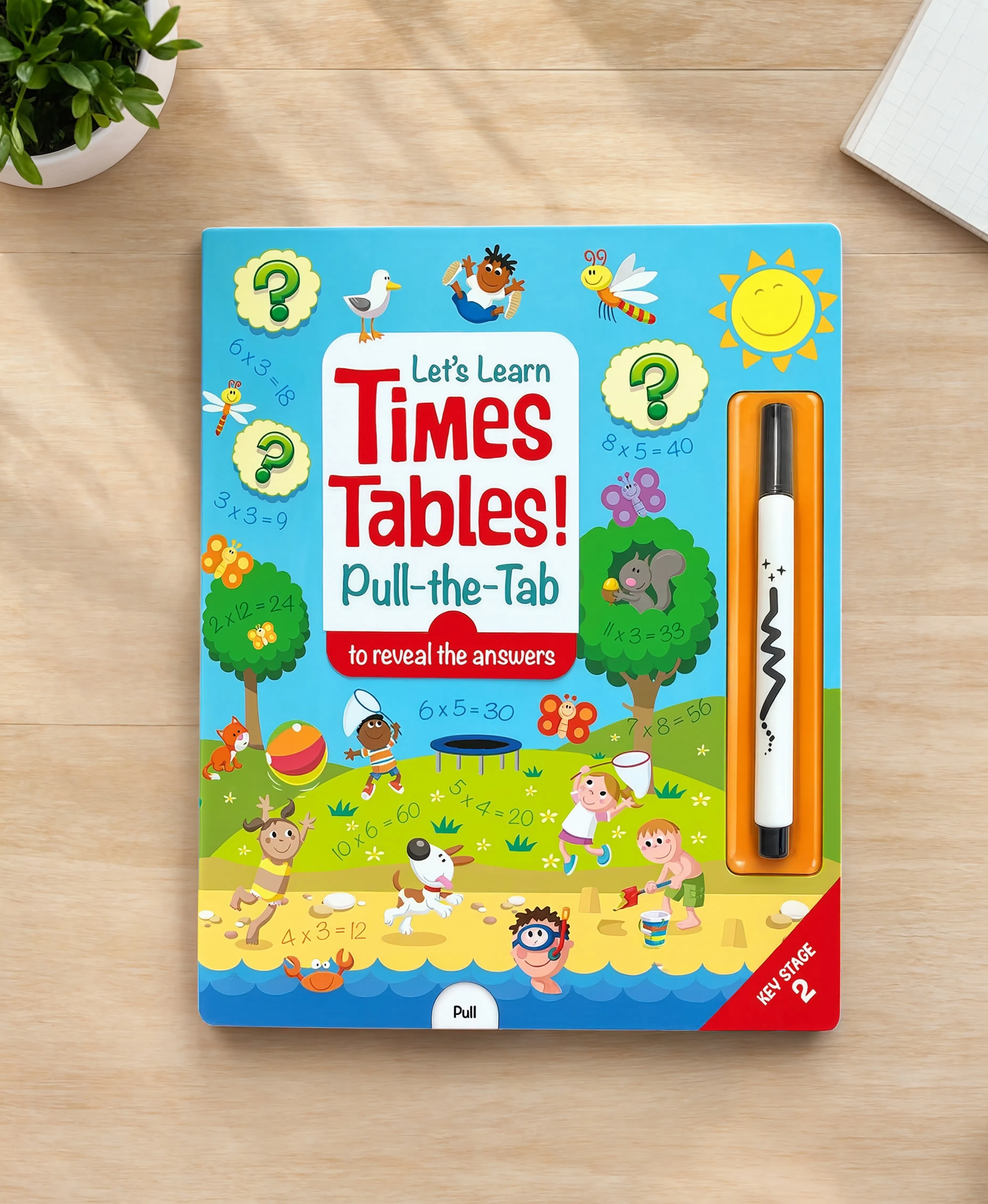 Let's Learn Times Tables wipe -clean board book