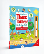 Let's Learn Times Tables wipe -clean board book