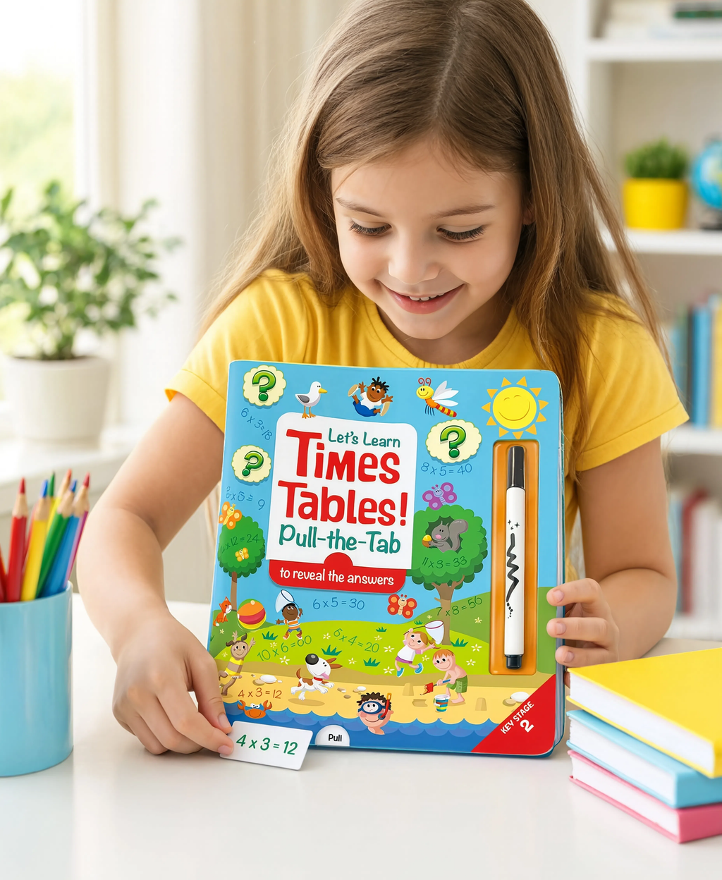 Let's Learn Times Tables wipe -clean board book