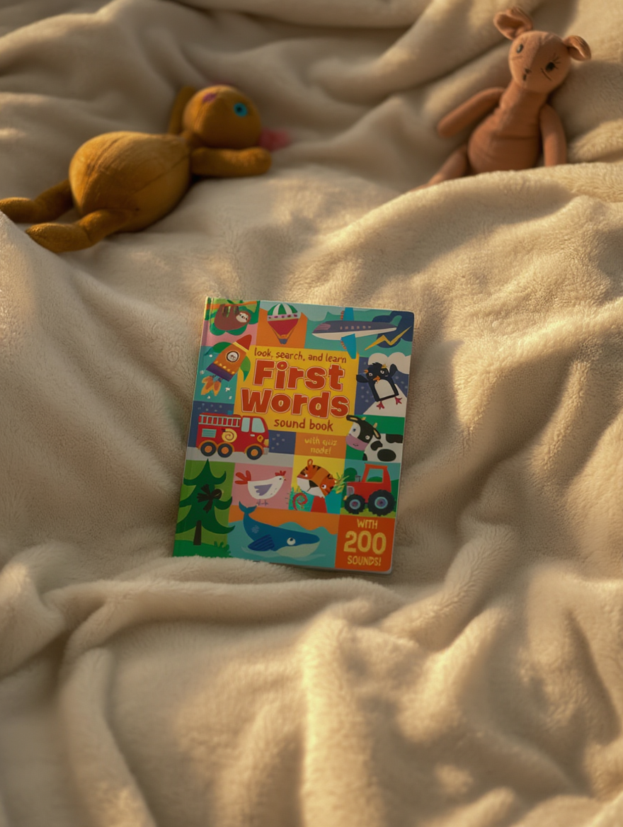 My first words (E Quiz book with 200 sounds)