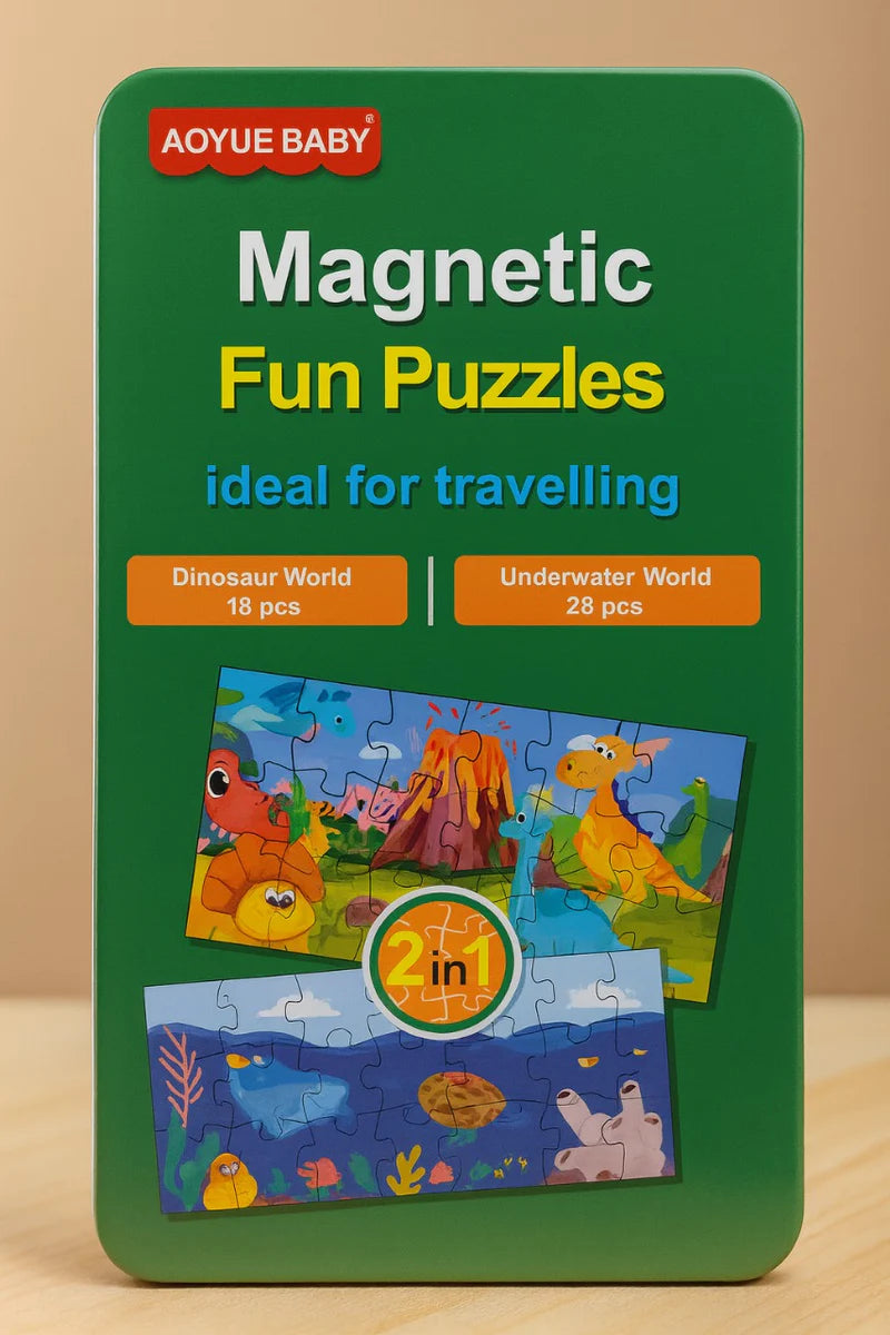 Magnetic Fun Puzzles Dinosaur World
